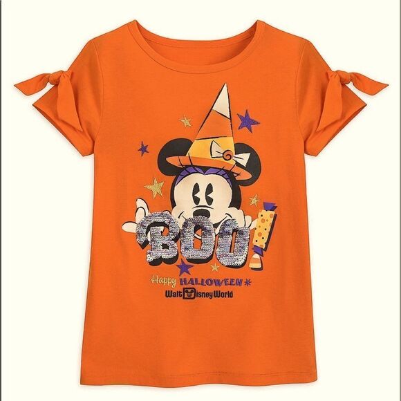 NWT DISNEY PARKS HALLOWEEN MINNIE TOP - Picture 2 of 4